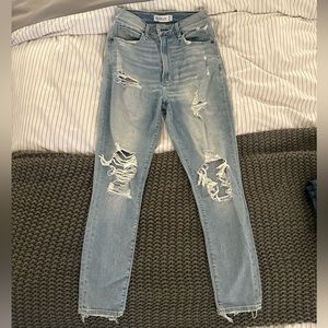 Abercrombie High Rise Super Skinny Ankle Curve Love Jean